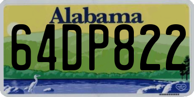 AL license plate 64DP822