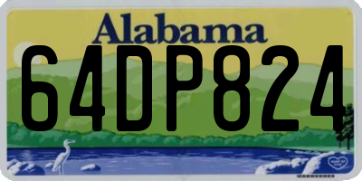 AL license plate 64DP824