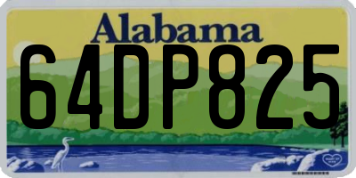 AL license plate 64DP825