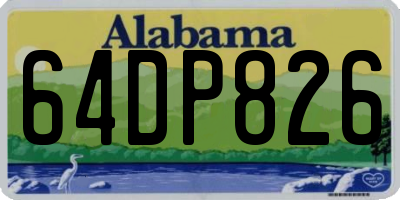 AL license plate 64DP826