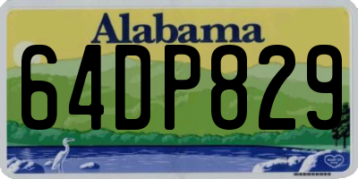 AL license plate 64DP829