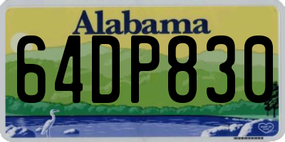 AL license plate 64DP830