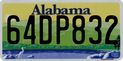 AL license plate 64DP832