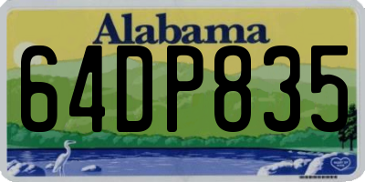 AL license plate 64DP835