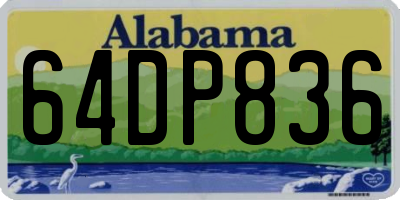 AL license plate 64DP836