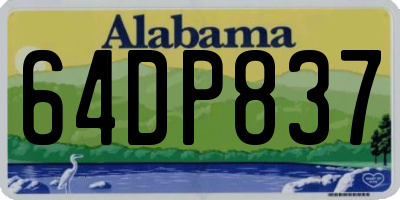 AL license plate 64DP837