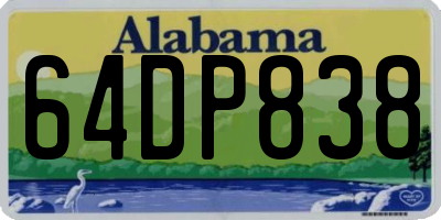 AL license plate 64DP838