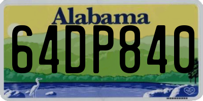 AL license plate 64DP840