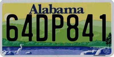AL license plate 64DP841