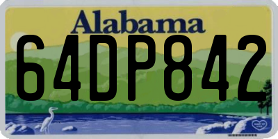 AL license plate 64DP842