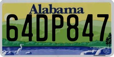 AL license plate 64DP847