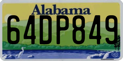 AL license plate 64DP849