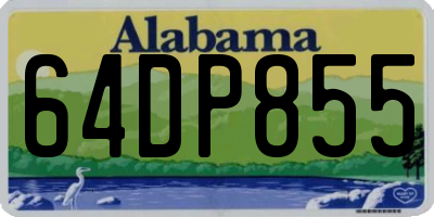 AL license plate 64DP855