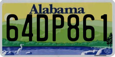 AL license plate 64DP861