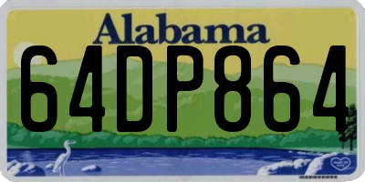 AL license plate 64DP864