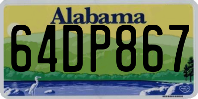 AL license plate 64DP867