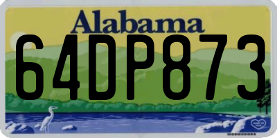 AL license plate 64DP873