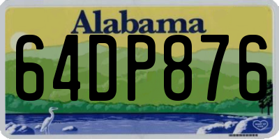 AL license plate 64DP876