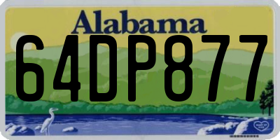 AL license plate 64DP877