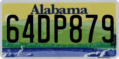 AL license plate 64DP879