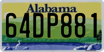 AL license plate 64DP881