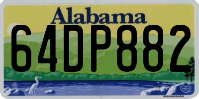AL license plate 64DP882