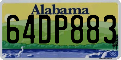 AL license plate 64DP883