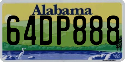 AL license plate 64DP888