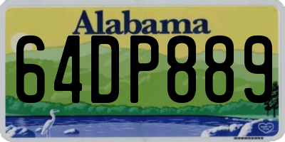 AL license plate 64DP889