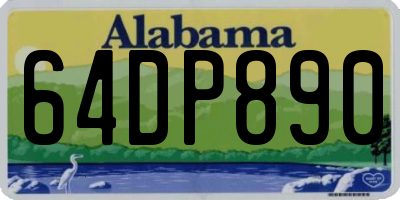 AL license plate 64DP890