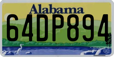 AL license plate 64DP894