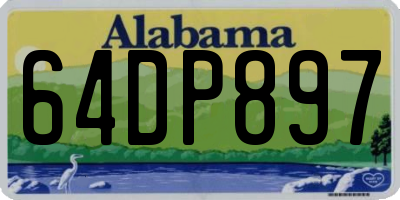 AL license plate 64DP897