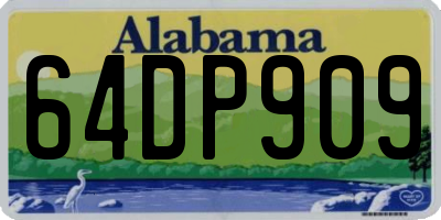 AL license plate 64DP909