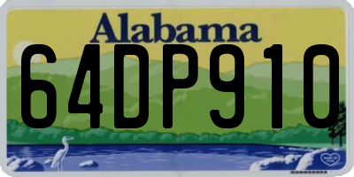 AL license plate 64DP910