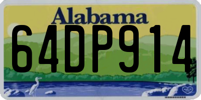 AL license plate 64DP914