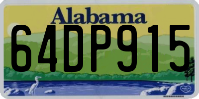 AL license plate 64DP915