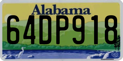 AL license plate 64DP918