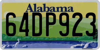 AL license plate 64DP923