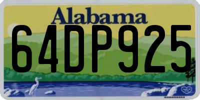 AL license plate 64DP925
