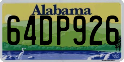 AL license plate 64DP926