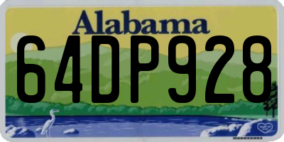AL license plate 64DP928