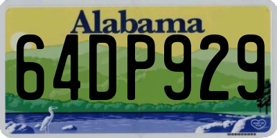 AL license plate 64DP929