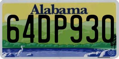 AL license plate 64DP930