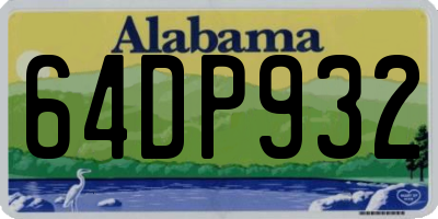 AL license plate 64DP932