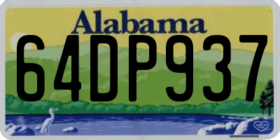 AL license plate 64DP937
