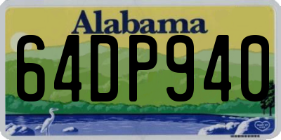 AL license plate 64DP940