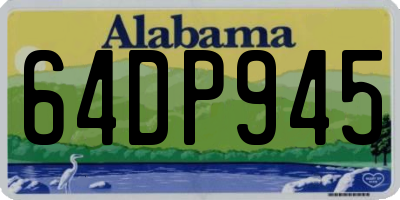AL license plate 64DP945