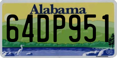 AL license plate 64DP951