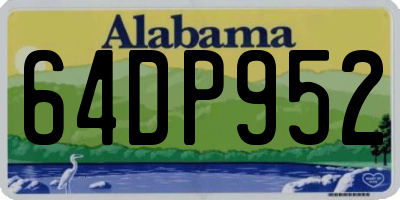 AL license plate 64DP952