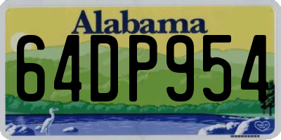 AL license plate 64DP954
